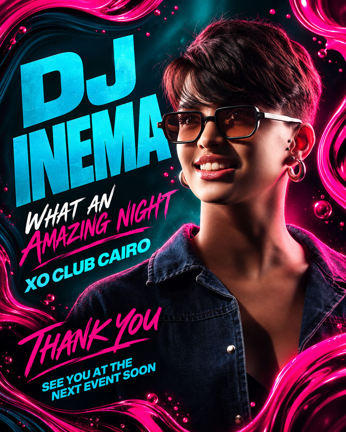 XO Club Cairo event poster
